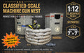 Classified-Scale Machine Gun Nest | 1:12 Scale Sandbag Bunker Diorama Accessory for GI Joe Classified Action Figures