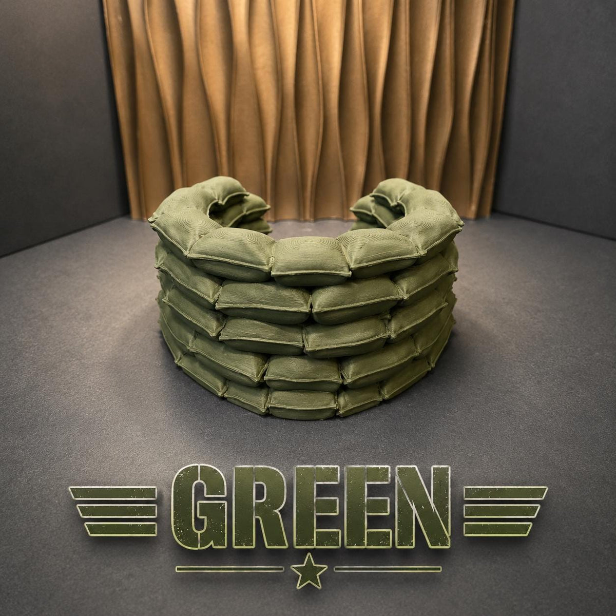 Classified-Scale Machine Gun Nest | 1:12 Scale Sandbag Bunker Diorama Accessory for GI Joe Classified Action Figures