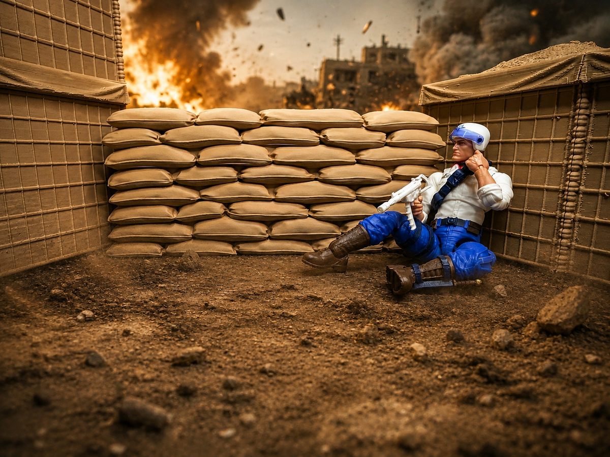 Classified-Scale Sandbag Walls – Set of 2 Diorama Barricades for 1:12 Scale 6" Action Figures