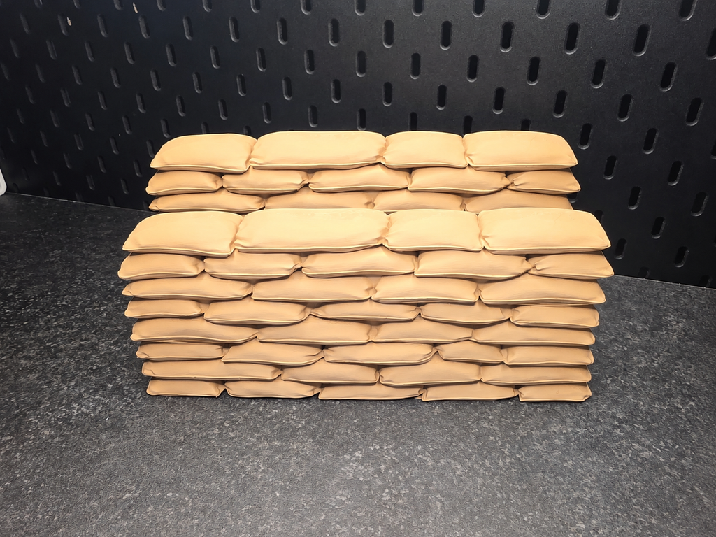 Classified-Scale Sandbag Walls – Set of 2 Diorama Barricades for 1:12 Scale 6" Action Figures