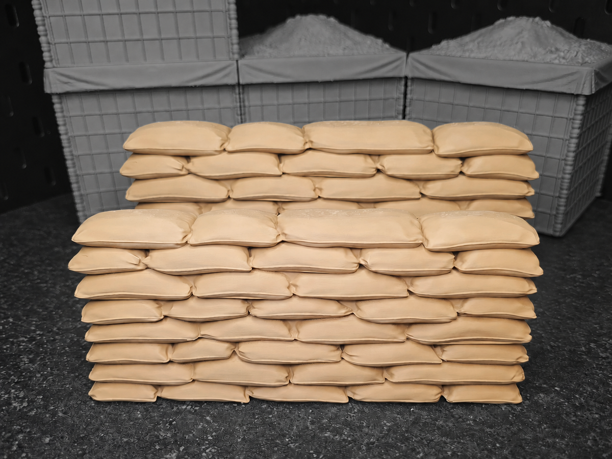 Classified-Scale Sandbag Walls – Set of 2 Diorama Barricades for 1:12 Scale 6" Action Figures
