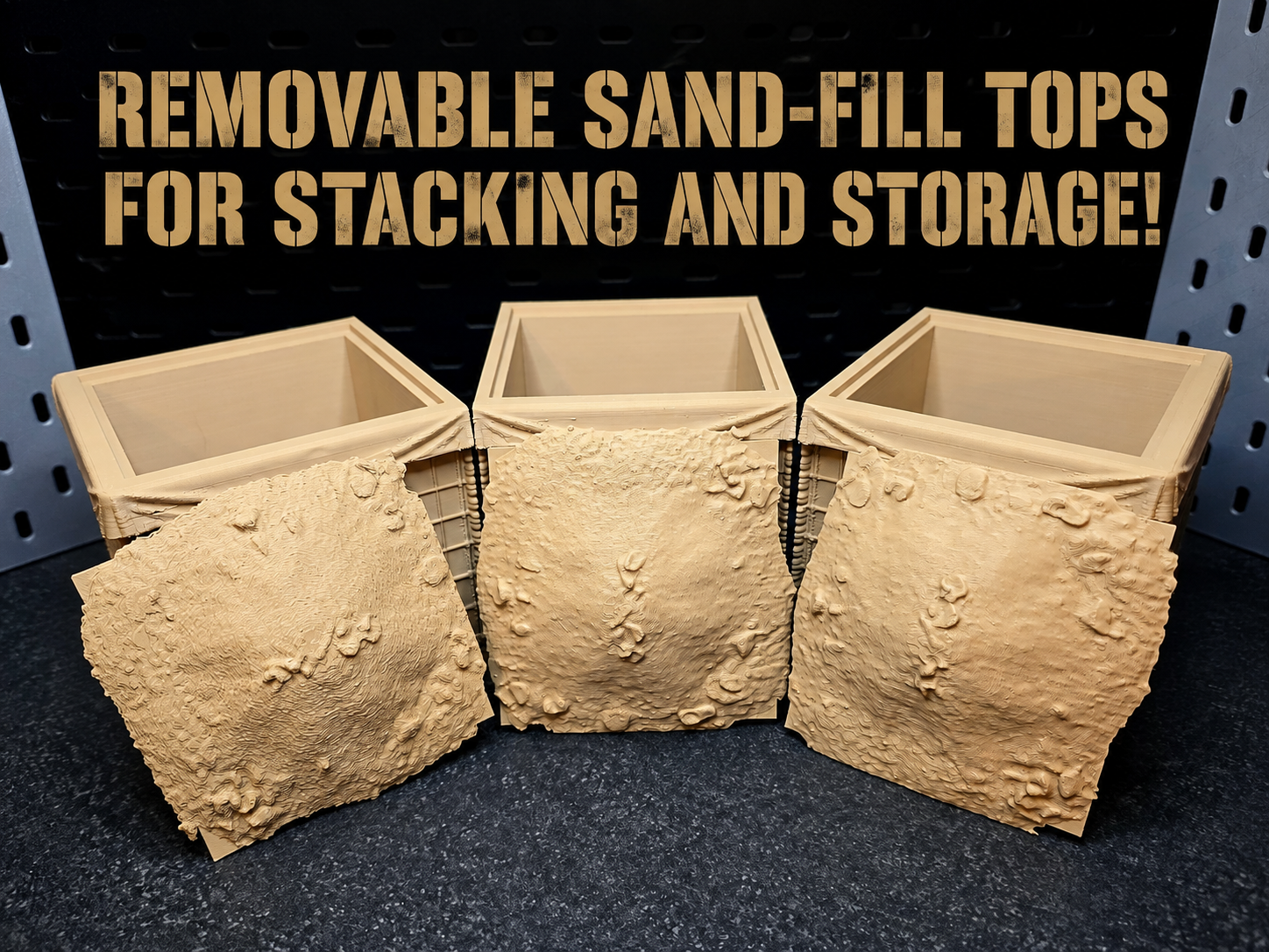 Classified-Scale Hesco Bastion Barrier Walls | Modular, Stackable Military Diorama Accessory for 1:12 scale 6" Figures