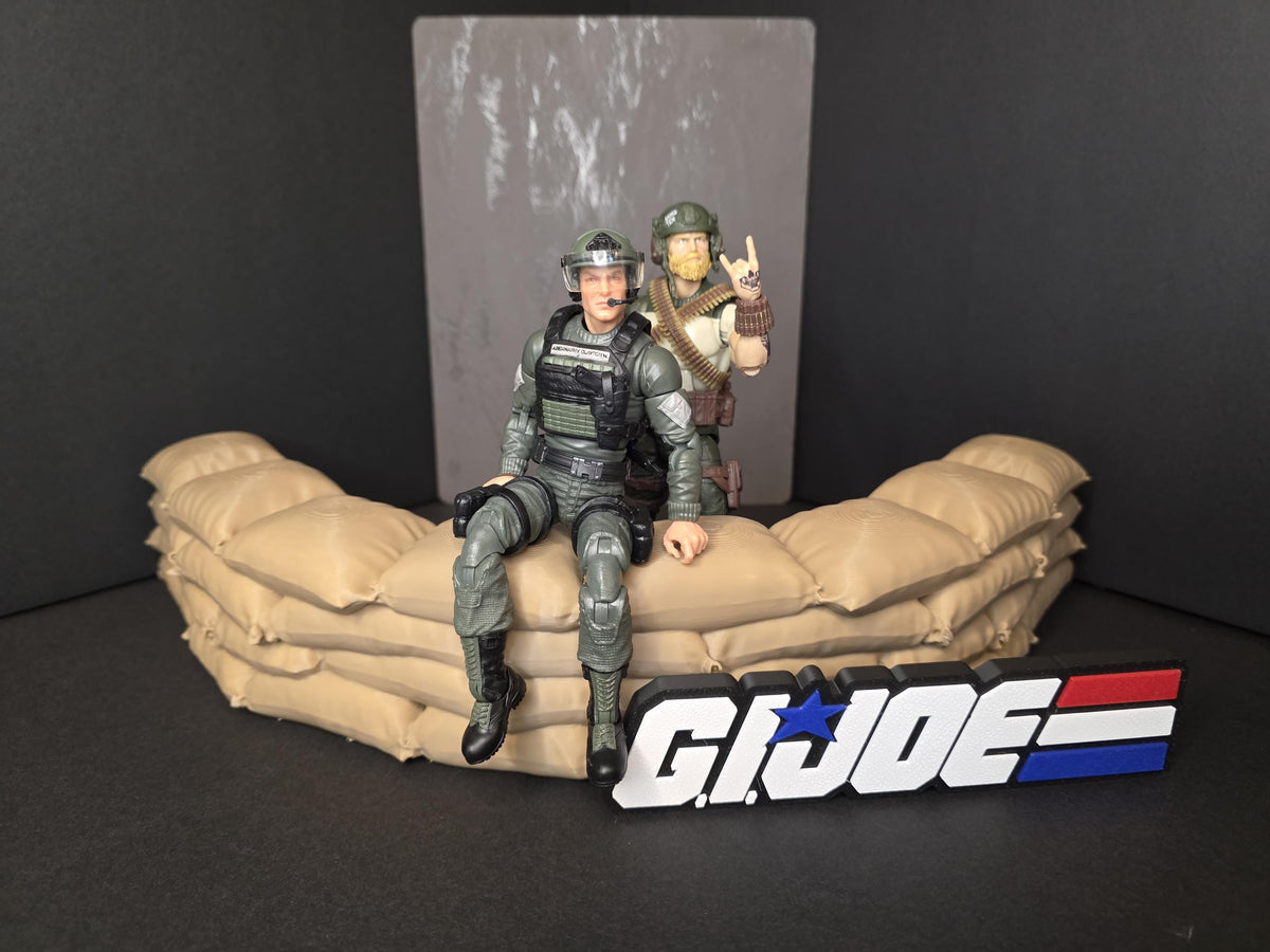 Classified-Scale Artillery Gun Nest for GI Joe Classified, Action Figure Dioramas, Display Accessory