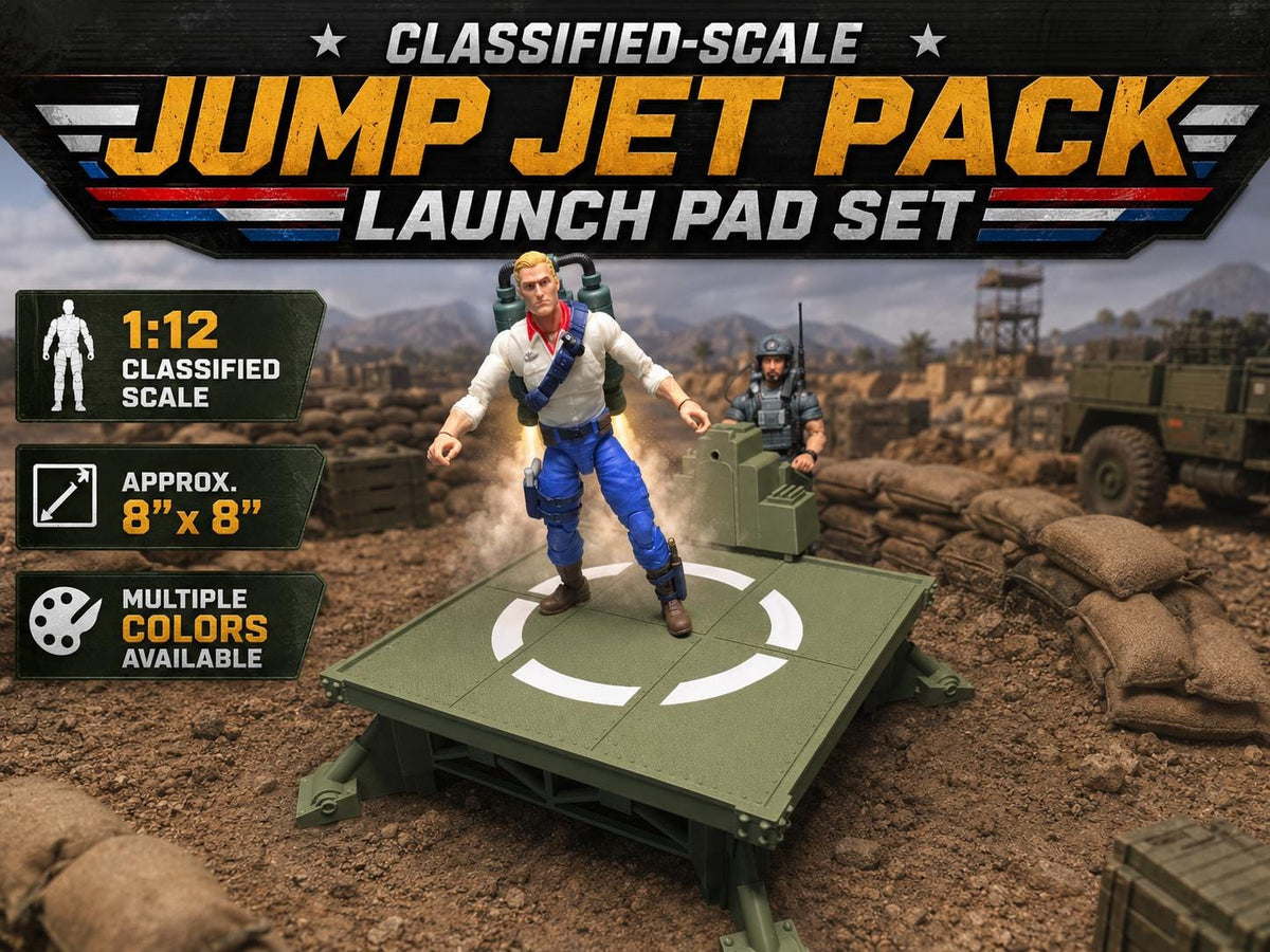 Classified-Scale JUMP Jet Pack Launch Pad for 1:12 Scale Action Figures